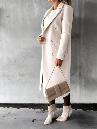 Evya | Classic Double-Breasted Coat
